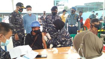 Lanal Lampung Suntikan 1000 Dosis Vaksin Ke-2